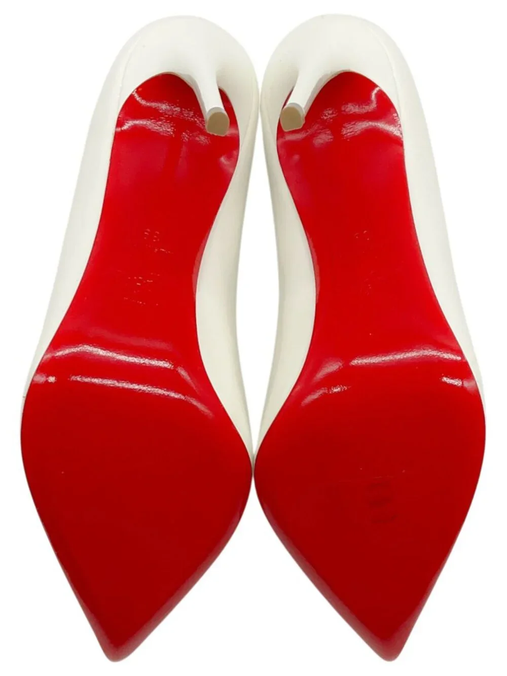 Christian Louboutin White Patent Leather Pigalle Follies Pumps - Picture 7 of 7